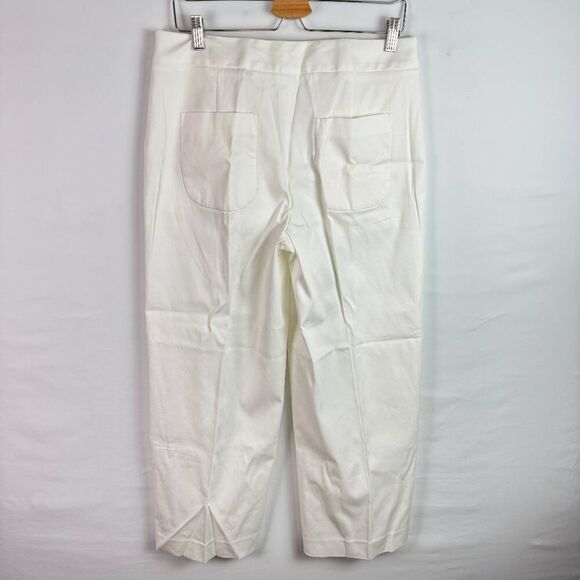 Everlane The Wide Leg High Rise Cotton Pant Off White 8 - Picture 2 of 5